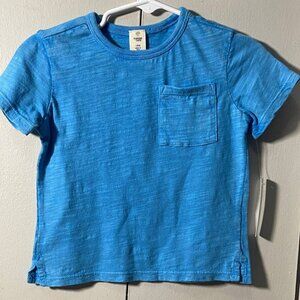 Tucker + Tate blue slub knit pocket t-shirt size 18 months
